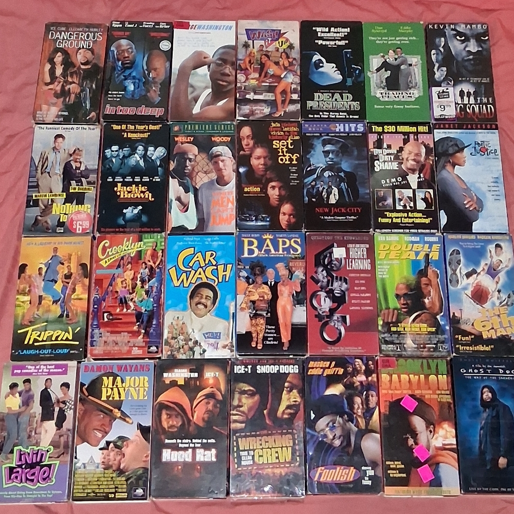 28 90s Hood Movie VHS Bundle Lot